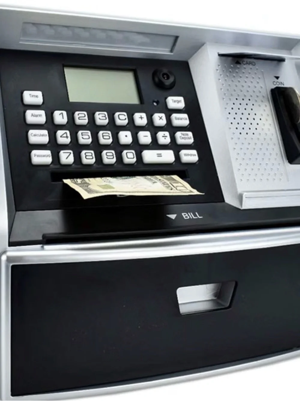 Toy Talking ATM Bank ATM Machine Savings Piggy Bank for Kids Learning Money